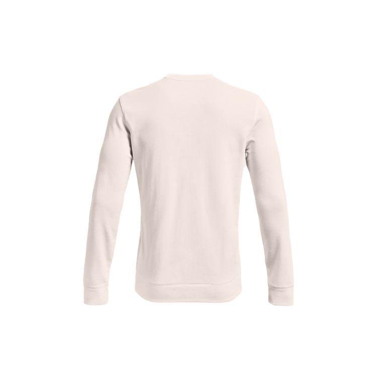 Under Armour Rival Letter Logo Print Training Crew Sweatshirt Men Sweatshirt White 1361561-112