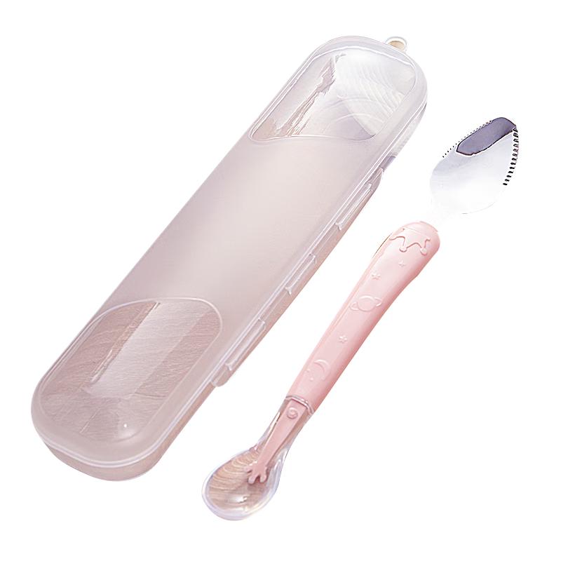 HOY BELL Double-Ended Baby Food Scraper Spoon