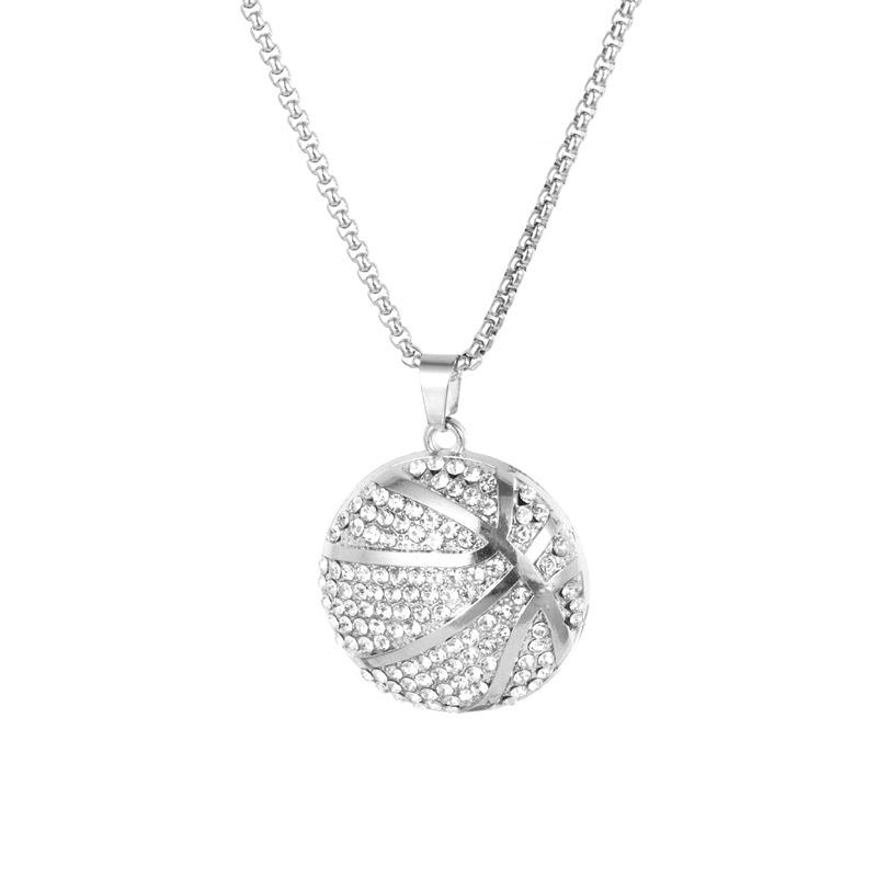 Hip Hop Sports Basketball Necklace Chain Basketball Trend Design