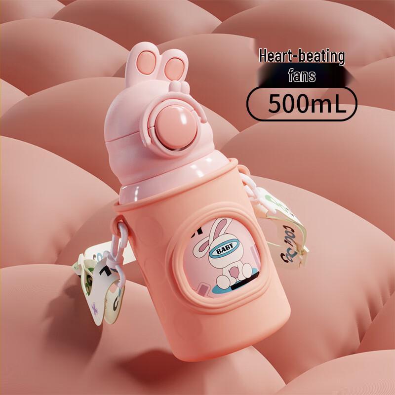 Cartoon 316 Stainless Steel Dual-Drink Insulated Water Bottle 500ml