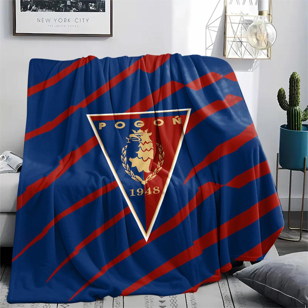 1Pc Pogoń Szczecin Print Flannel Blanket High Quality Warm Comfortable Cover for All Seasons Perfect for Gifts Home Decor