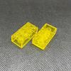 10pcs 2x4 Dots Small Particle Transparent Clear Brick Building Block Parts Toys for Children DIY House Waterfall Compatible 3001
