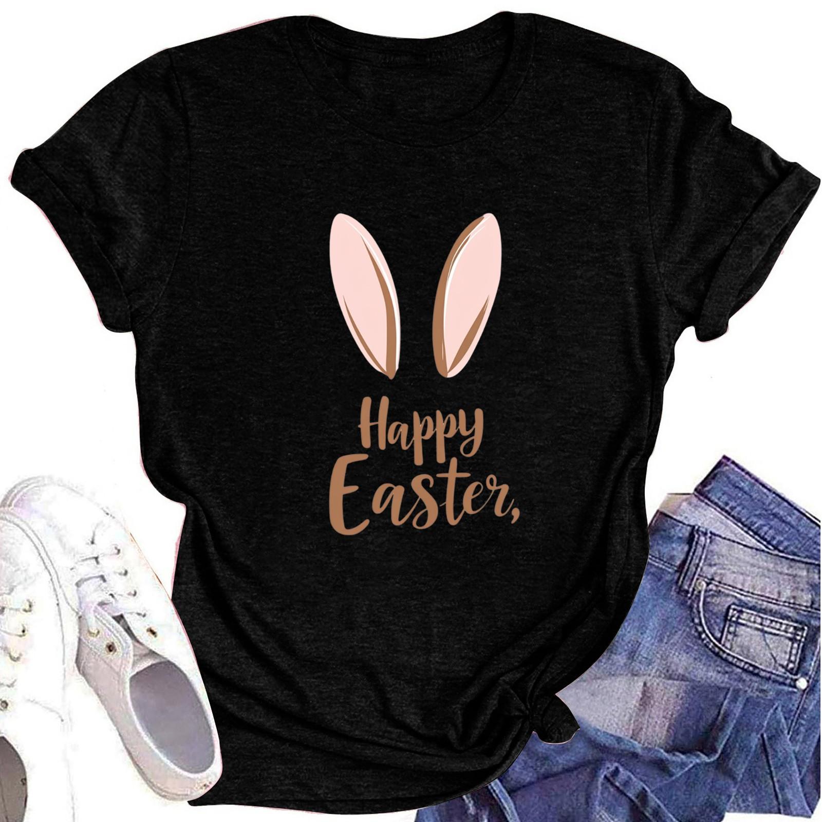 

Женская футболка с круглым вырезом и короткими рукавами S чёрный