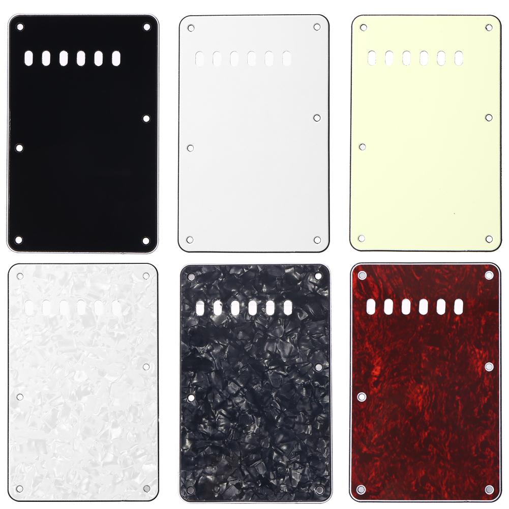 Guitar Bass Instrument Accessories 6 Holes Guitar Tremolo Cavity Cover Back Plate for Fender ST SQ Electric Guitar