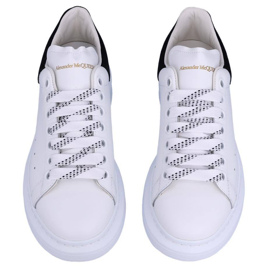 (WMNS) Alexander McQueen Oversized Sneaker 'White Black Suede' Women's 553770WHGP79061