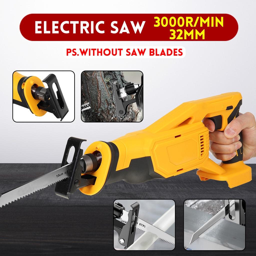 Cordless Electric Saw Reciprocating Saw Variable Speed for Wood Metal Cutting DIY Power Saws for 18V/20V Battery