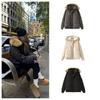 Womens Oversized Hooded Cotton Puffer Jacket Streetwear Style Thick Winter Coat