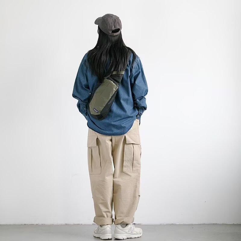 Wiosna i Jesień 2024 Przystojny Płaszcz PU Męski Ins Marka High Street Fashion Styl Hongkoński Japoński Styl Harajuku Styl Koreański Modna Luźna Kurtka