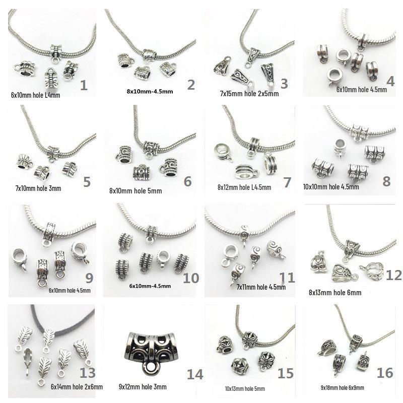 

Tibetan Silver Retro Spacer Beads & Clasp Connectors for Jewelry Making
