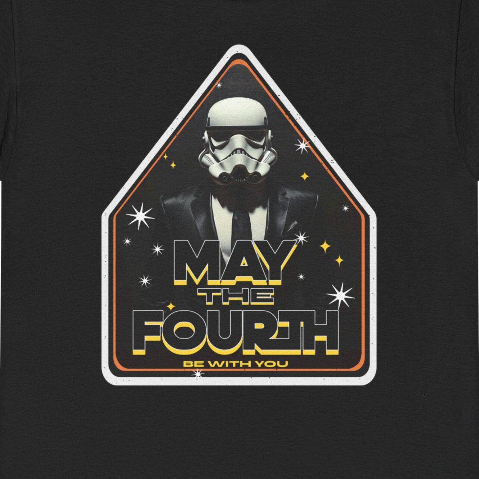 Retro Tuxedo Stormtrooper T-Shirt: May The Fourth Geeky Tee S