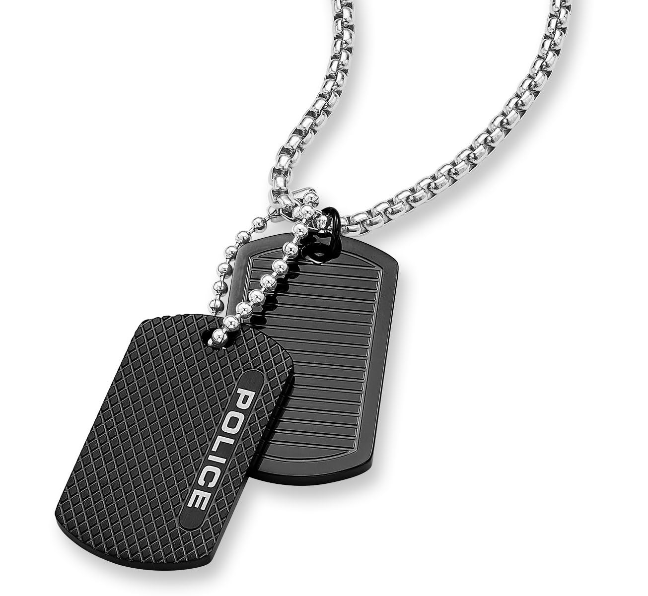 

Мужское ожерелье Police Doubletag из нержавеющей стали GN0042001, включает эксклюзивную коробку и бумажный пакет [Официальный импорт]