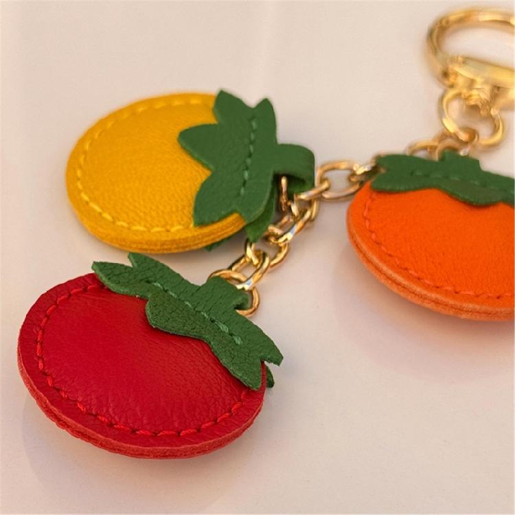 Lovely Fruit Keychain Portable PU Accessory for Practical Decorative Use