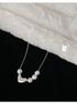 Elegant Pearl Heart Necklace - Trendy Irregular Choker for Women