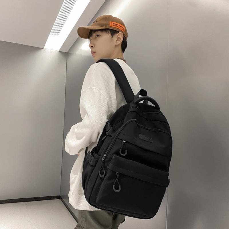 Zaino Versatile E Alla Moda Di Colore Unito Per Studenti Delle Scuole Medie E Superiori Leggero E Durevole