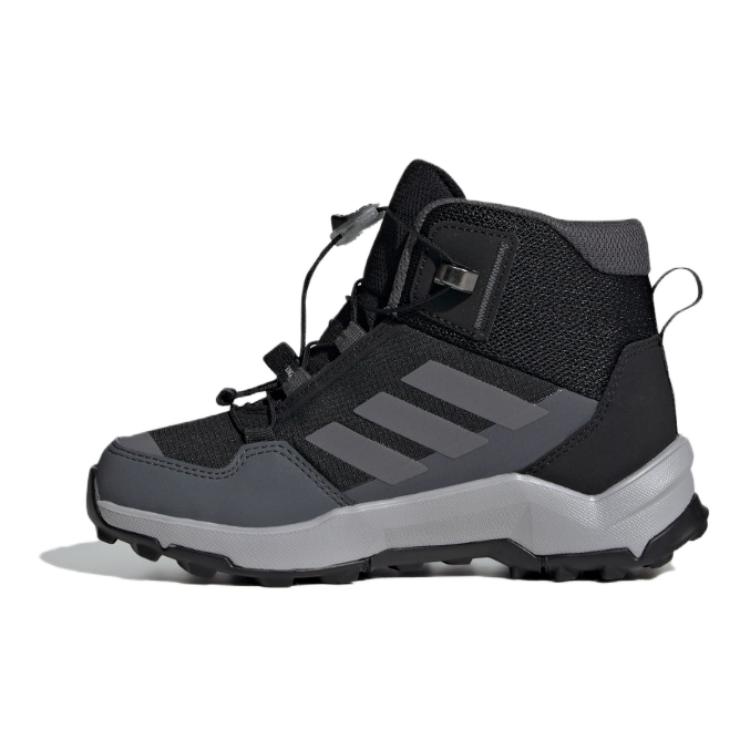 Adidas Terrex AX4R Mid SL K Comfortable Non-Slip Durable Mid-Top Outdoor Shoes Kids Shoes Black JI0920