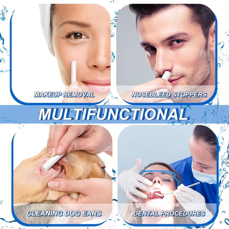 100 ks jednorázových flexibilních vysoce savých podložek na ucpaný nos, navržených pro nosní použití, vysoká míra absorpce, ulevuje od ucpaného nosu, zastavuje krvácení