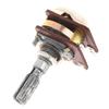 1/2 Stück Hochwertiges RK16 Doppelpotentiometer B100K Mit Griff 41 Positionen 25MM Lang Geriffelt