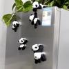 Cute Soft Plush Panda Fridge Magnet Durable Fabric Whiteboard & Refrigerator Decor Perfect For Gifting Organizing Home Decor