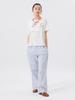 Beams Boy S/S Tee Logo Henley Neck Short Sleeve Women's OFF_WHT FREE