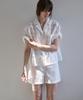 GRIDAJ Cotton Eyelet Tailored Shirt_White