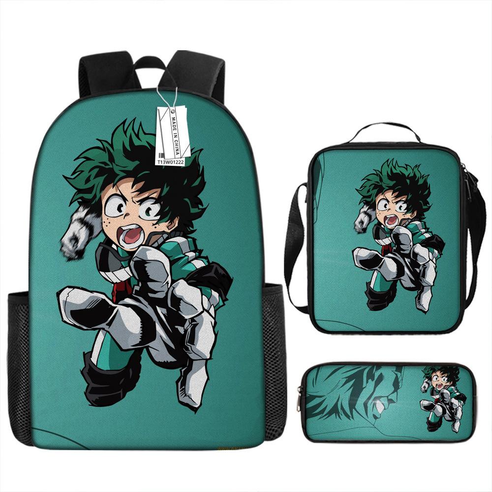 Around My Hero Academia My Hero Academia School Bag New Burden Reduction Spine Protection Elementary School Backpack
