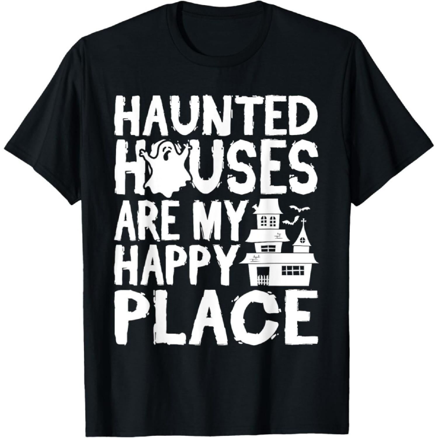 Ghost Hunter Haunted Houses Paranormal Investigator T-Shirt S