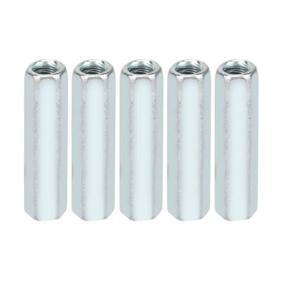 5pcs M6 * 40 Long Rod Nut Hex Hexagonal Sleeve Nut Standoff Threaded Fasteners