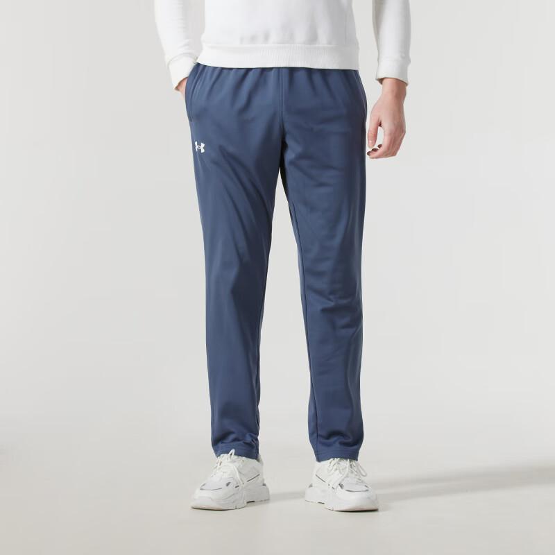 Under Armour Fleece Lined Breathable Comfortable Straight Leg Casual Pants Men Bottoms Blue 1379876-044