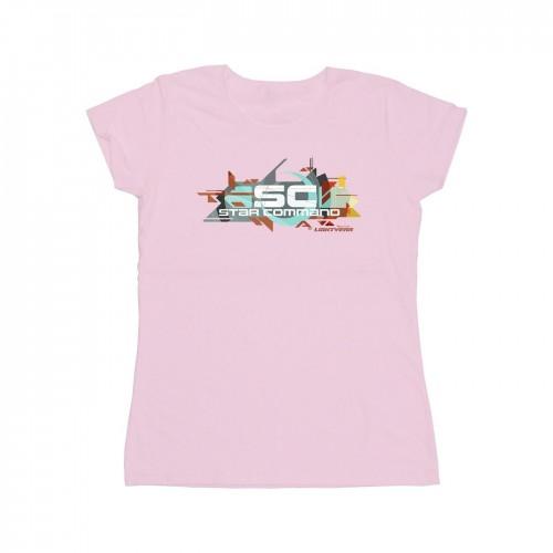Disney Womens/Ladies Lightyear Star Command Graphic Title Cotton T-Shirt