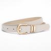 Pin Buckle Business Waist Belt Luxury Design Frosted Waistband Suede Leather Belt  For Women