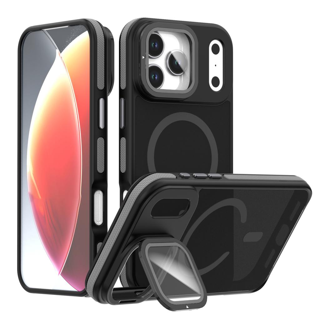 Applicable To iPhone17ProMax News Color Skin Sensing Magnetic Mobile Phone Case Apple 16Pro Lens Holder Protective Case