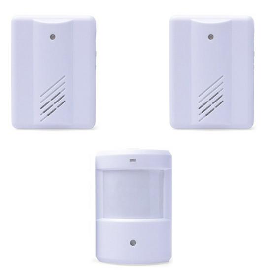 Ultra-Long Range Infrared Sensor Battery-Powered Doorbell with Split Design and Alarm Feature
