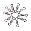 50Pcs Fishing Swivels Knurling Connector Bearing Swivel Fishhooks Accessories