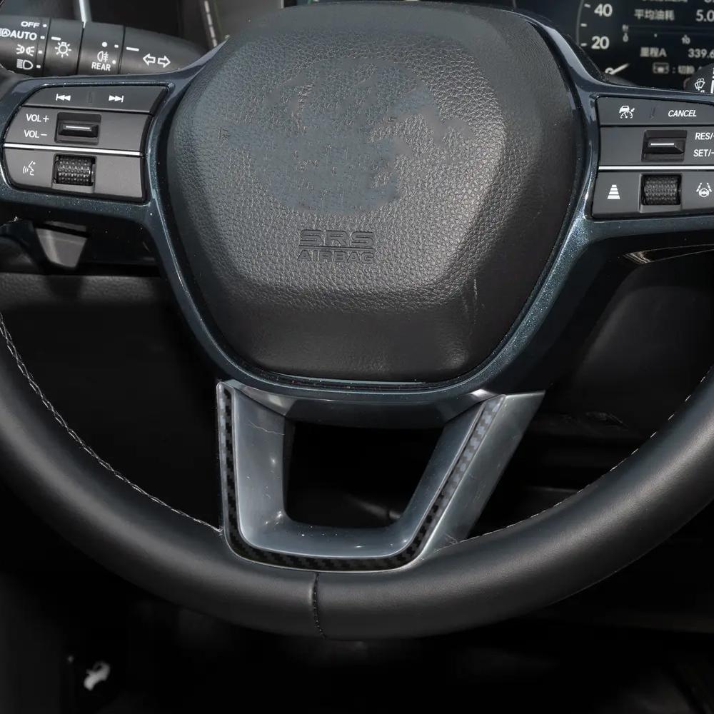 For Honda Civic 11th 2021 - 2025 CRV 6th HRV 2024 Accord 11th Steering Wheel Trim Sticker Decorative Cover Car Accessories