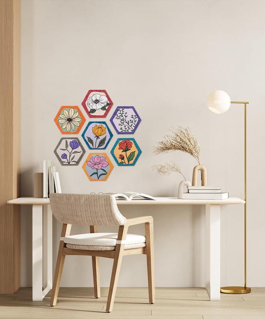Pinto Tile Puzzle Decor 56-Piece "Retro Garden" (13x15cm), Plastic, Gift, [HX1165]
