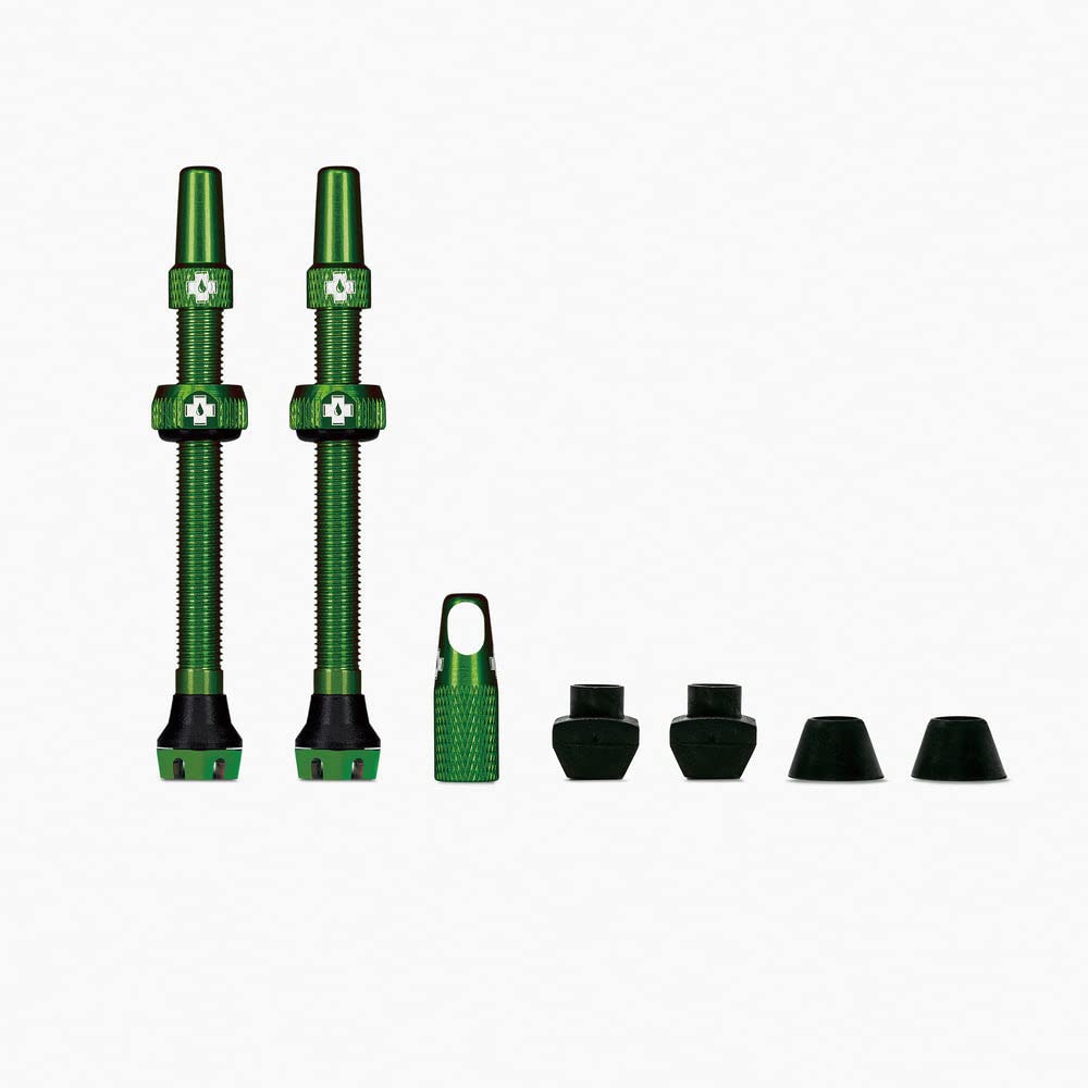 

Japanese Bicycle Valve TUBELESS VALVES 60MM for INSERT Green Tubeless Tire Presta Style Set of 2 Muc-Off [Genuine Product]
