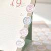 1 Sheets Retro Diary Decoration Sticker Stationery Morandi Postmark Dot Sticker Diy Journal Planner