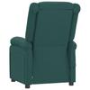Electric Recliner Chair Dark Green Fabric