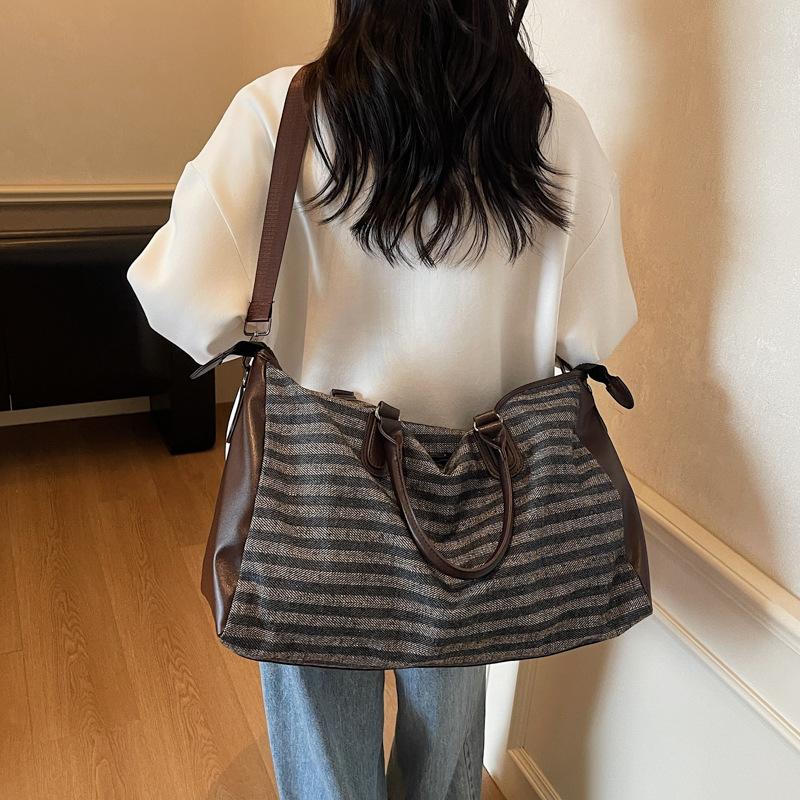 Women's Travel Bag Large Capacity Lightweight Duffel Bag Oxford Cloth Handbag