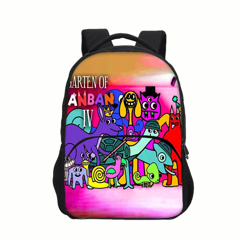 Garten Of Banban 3 Kinder Schulrucksack Mit Lustigem Anime Muster Für Schüler der 3. und 4. Klasse