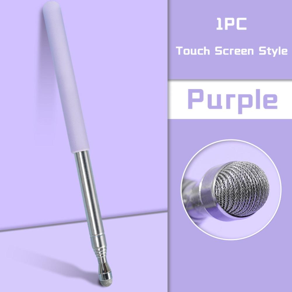 Stainless Steel Touch Screen Pen 68MM Telescopic Rod Teaching Pointer Whiteboard Presentation Pointer Teaching Tools