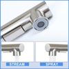 Robinet de cuisine - NETTLIFE - Mitigeur extractible - Bec rétractable - Douchette - Rotation 360° - Inox brossé
