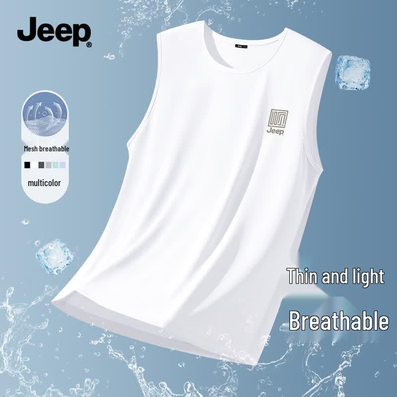 JEEP Men s Ice Silk Mesh Quick-Dry Running Vest XL