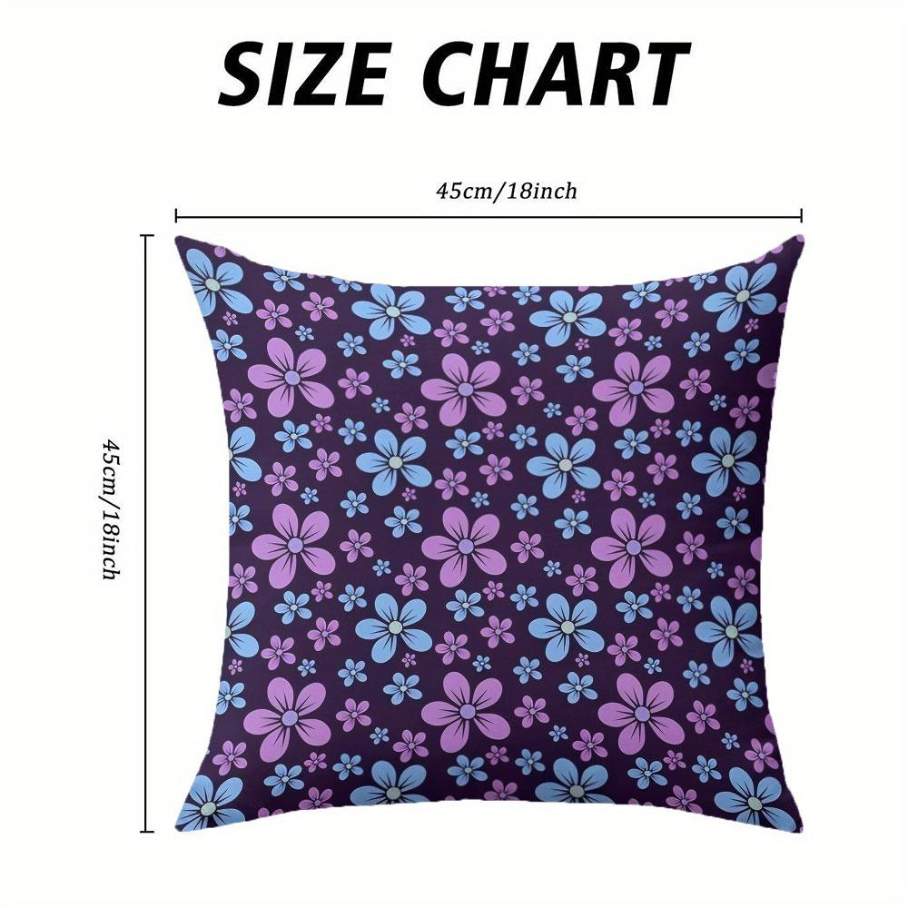 Midnight Garden Square Jacquard Pillow Cover for Sofa Office Waist Cushion Cover Home Decorative Pillowcase