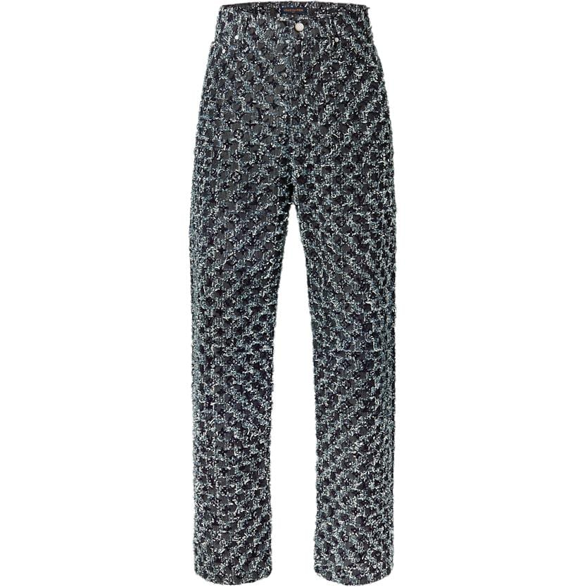 LOUIS VUITTON Flocked Monogram Denim Skate
