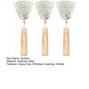 Hot Meat Patty Spatula Heat Resistant Meat Turner Stainless Steel Triple-Blade Spatula Versatile Barbecue Scraper