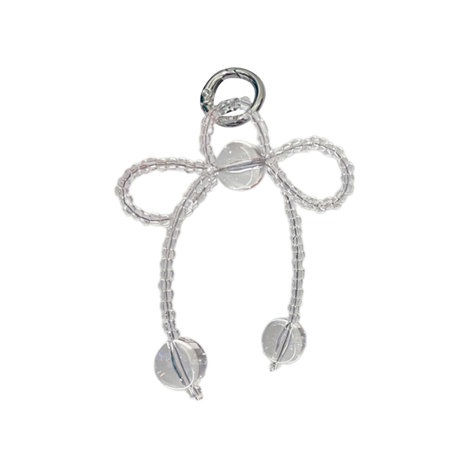 

Милый брелок с бантом из бисера, кулон, милые подвески, украшения, брелок для ключей, подвеска для кошелька, сумки, рюкзака, сумки прозрачный