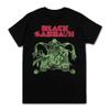 2025 New Men's and Women's Same Black Metal Rock Band T-shirt Retro Casual Fashion T-shirt Large Size Short Sleeve