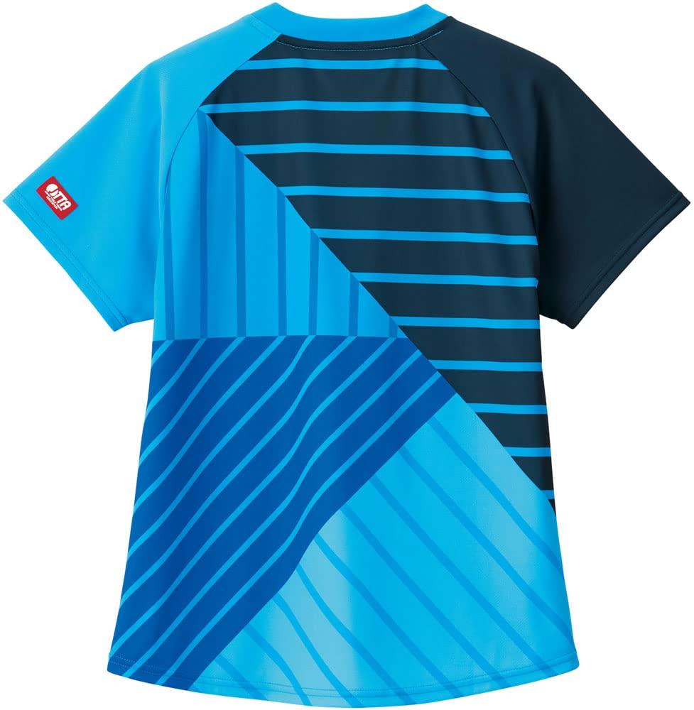 Table Tennis Shirt Switching Line Ladies Game Shirt Table Tennis Approved Turquoise XS 612112 [Victas] J.T.T.A (Japan Association) (5100)