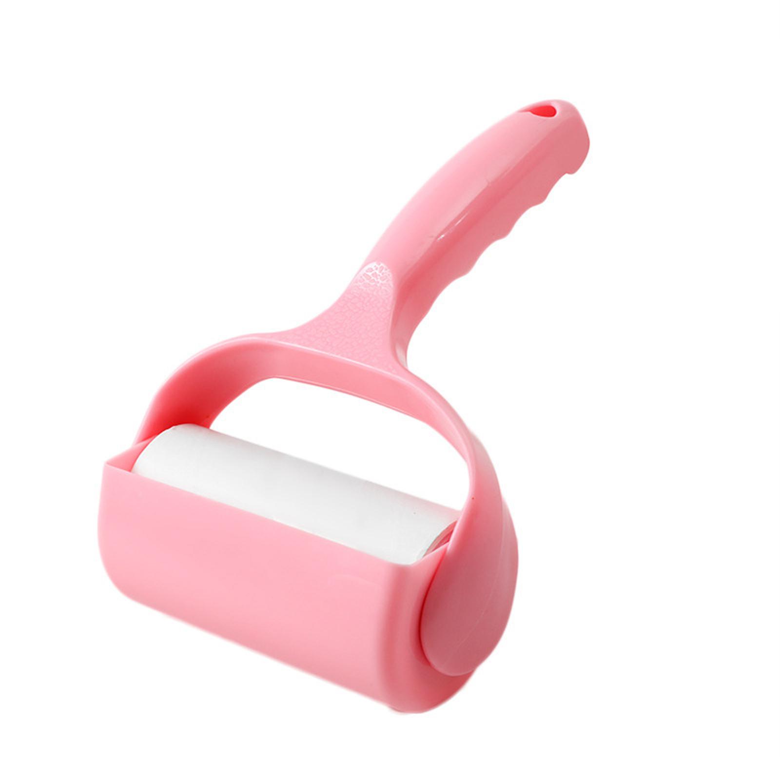 Lint Roller for Clothes, 10cm Sticky Roller with Handle and 40-Sheet Refill, Pet Hair Lint Remover one size